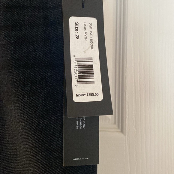 Hudson Riley Grommet Studded Slim Boyfriend Jeans - Picture 3 of 7